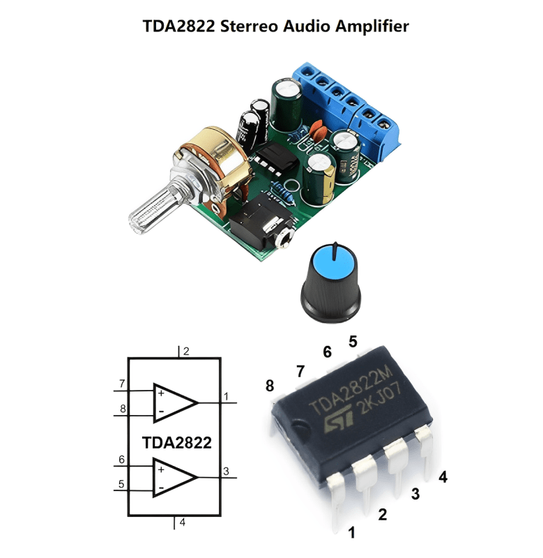 TDA2822 Amplifier Pinout, Datasheet, and Circuit Jotrin Electronics